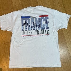 Single Stitch 1992 Vintage France Le Delfi America’s Cup Size XL Hanes Sailboat